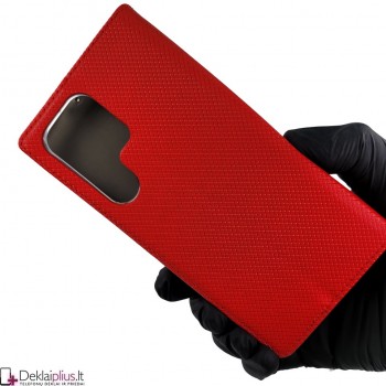 Telone atverčiamas dėklas - raudonas (Samsung S23 Ultra)